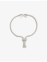 selfridges Poubel Single Charm Rhodium-Plated Sterling-Silver Bracelet- Buy online at McGrocer