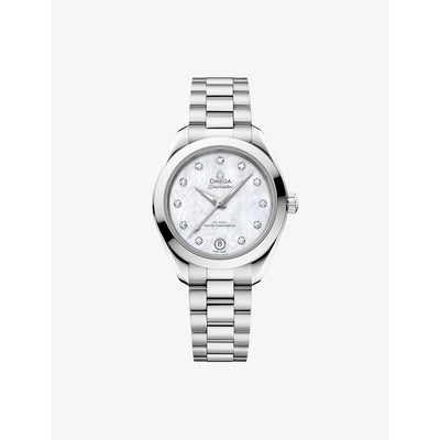 selfridges Omega Seamaster Aqua Terra 150M Stainless-Steel and 0.10ct Diamond Watch 30mm- Buy online at McGrocer