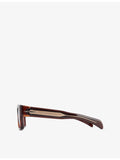 David Beckham rectangular acetate sunglasses DB7159/S with blue lenses (British brand)
