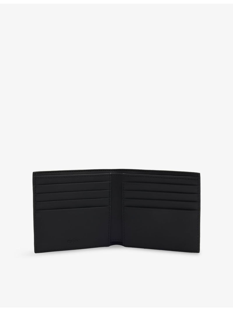 BOSS embossed leather wallet with 8 card slots, imported from the UK