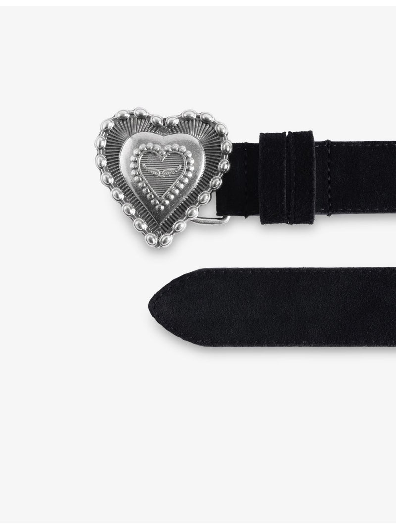 Zadig&Voltaire Santa Fe Crush suede belt 90cm, imported from the UK