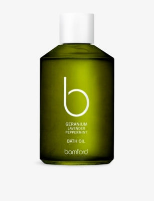 Bamford geranium bath oil 250ml for relaxation, UK version