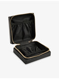 Whistles leather jewellery box, logo-embossed compact size (British brand)