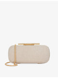 Dune woven clutch bag with crystal embellishment 23cm (British brand)