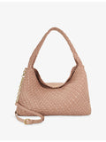 Dune large woven faux-leather shoulder bag - British product