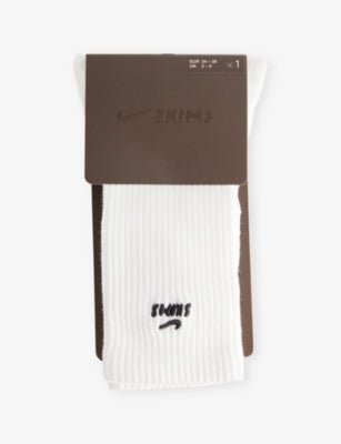 NikeSKIMS Dri-FIT pilates grip cotton crew socks - British product