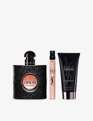 Yves Saint Laurent Black Opium perfume gift set, imported from the UK