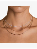 Astrid & Miyu Illusion double chain necklace 40-45cm gold-plated brass (British brand)