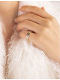 APM Monaco sterling silver cubic zirconia ring - British product