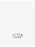 APM Monaco sterling silver cubic zirconia ring, imported from the UK