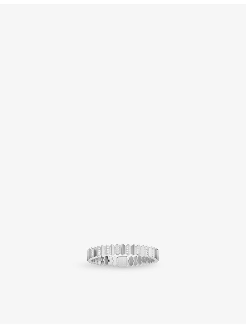 APM Monaco Up And Down sterling silver cubic zirconia bracelet (British brand)