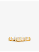 selfridges APM Monaco Ice 18ct Yellow-Gold Plated Alloy and Cubic Zirconia Bracelet- Buy online at McGrocer