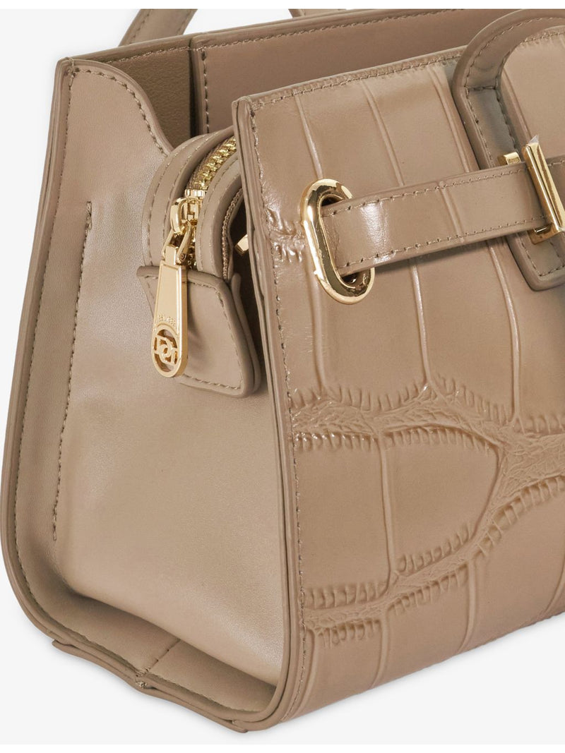 Dune Depend leather shoulder bag with crocodile-embossed finish, British product