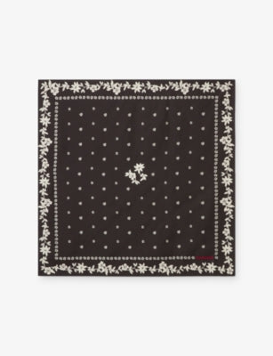 Claudie Pierlot printed square silk scarf, imported from the UK
