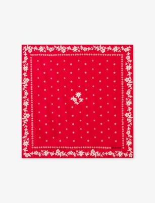Claudie Pierlot printed square silk scarf, imported from the UK