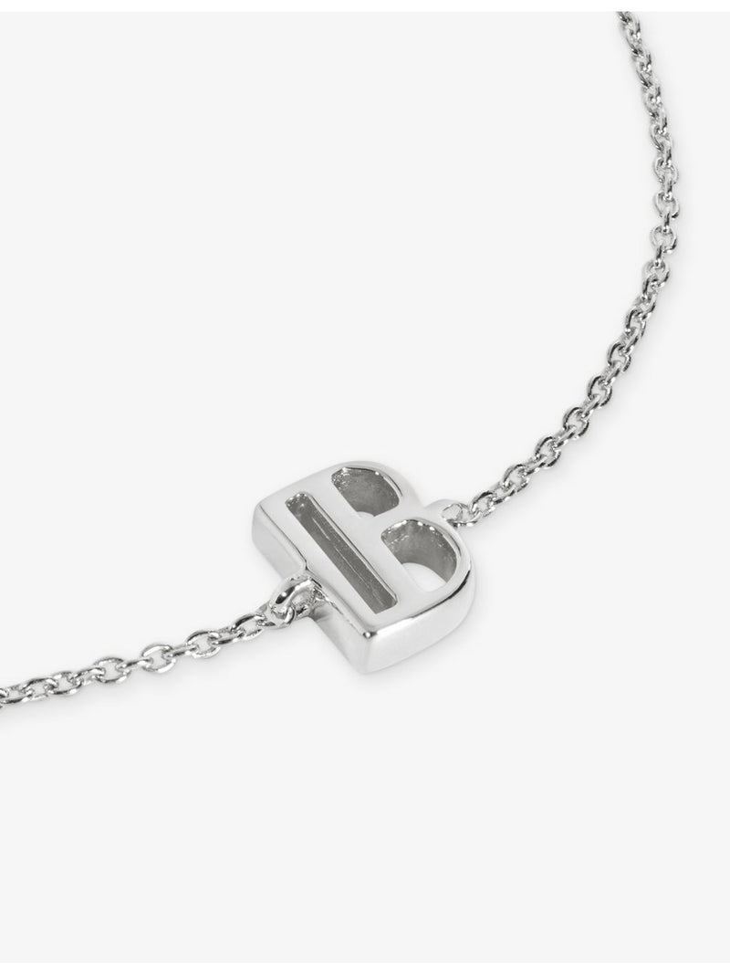 Monica Vinader chain bracelet initial B charm 16-19cm - British product
