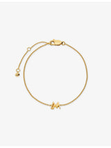 selfridges Monica Vinader Initial M 18ct Yellow Gold Vermeil Bracelet- Buy online at McGrocer