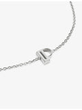 Monica Vinader sterling silver initial P bracelet (British brand)