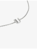 Monica Vinader sterling silver initial U bracelet, imported from the UK