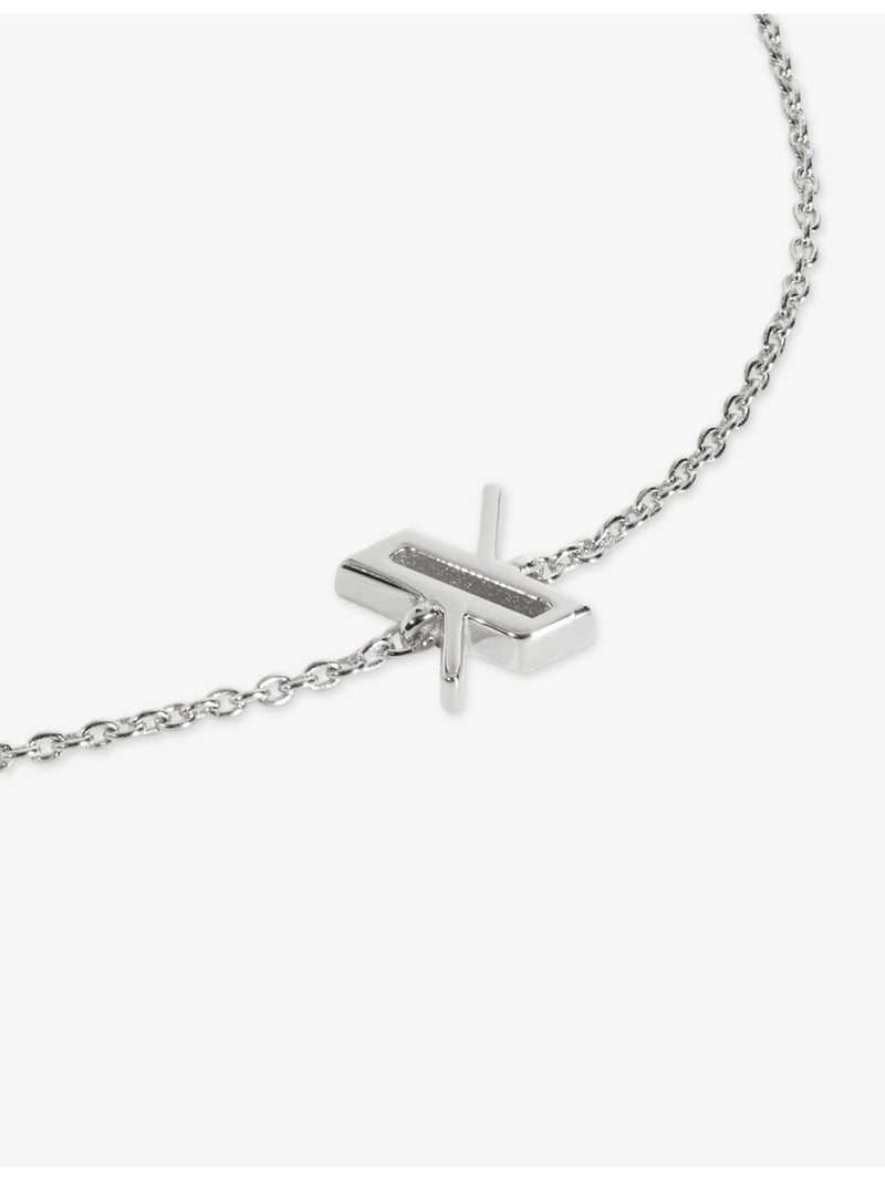 Monica Vinader Initial X sterling silver bracelet 15-19cm - British product
