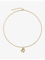 selfridges Monica Vinader Infinity Heart 18ct Yellow Gold Vermeil Pendant Necklace- Buy online at McGrocer