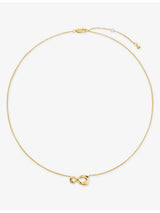 selfridges Monica Vinader Infinity 18ct Yellow Gold Vermeil Necklace, 41cm - 46cm- Buy online at McGrocer