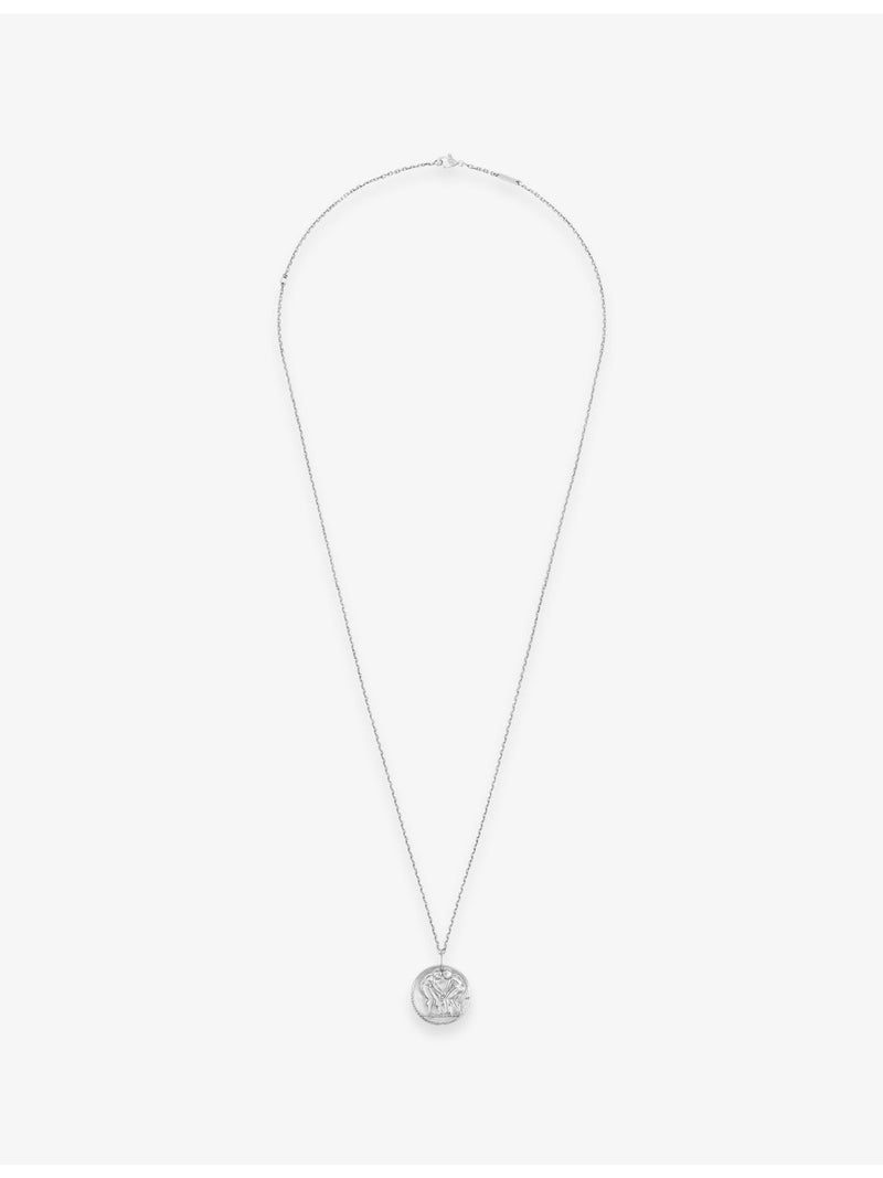 Van Cleef & Arpels Gemini rhodium-plated white gold pendant 21mm - British product