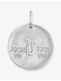 Van Cleef & Arpels rhodium-plated Leo pendant 21mm, imported from the UK
