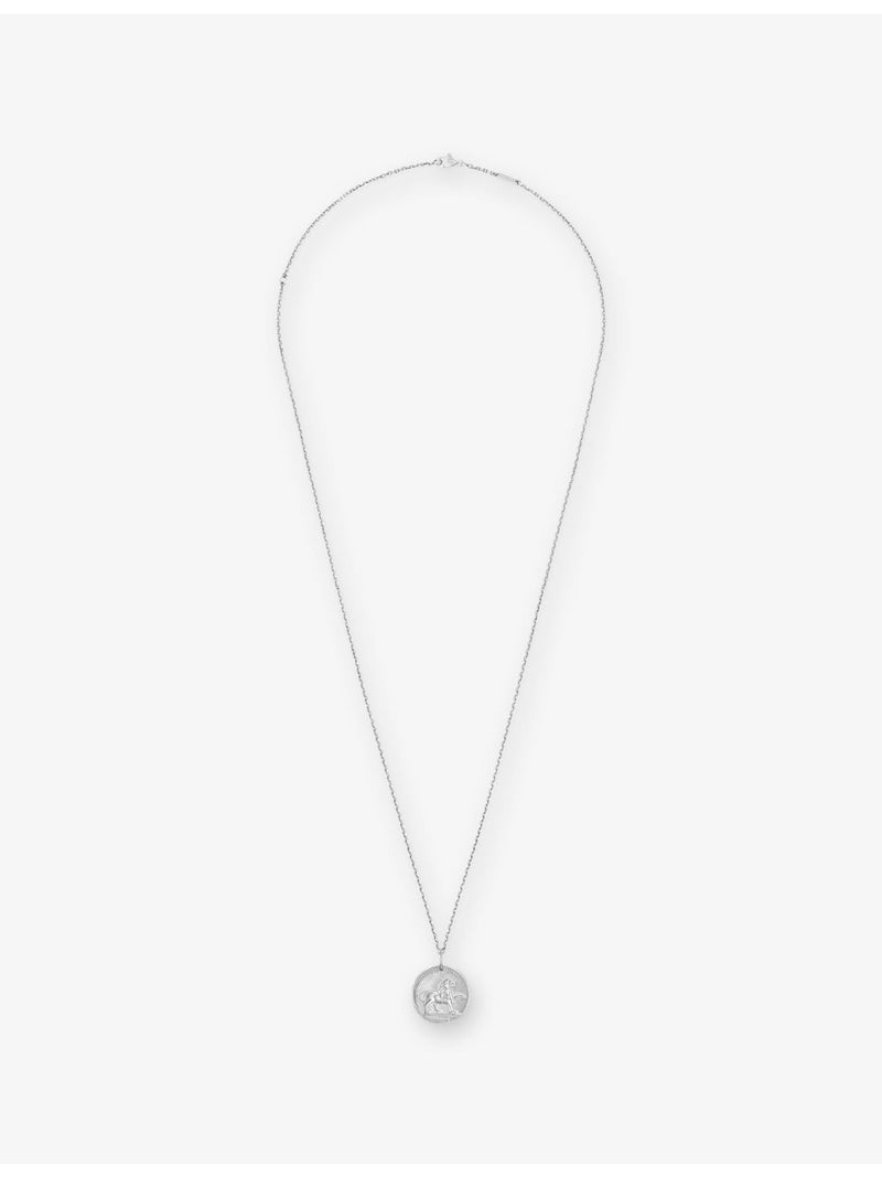 Van Cleef & Arpels rhodium-plated Leo pendant 21mm, imported from the UK