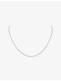 Van Cleef & Arpels rhodium-plated white gold trace chain necklace 42cm, UK version