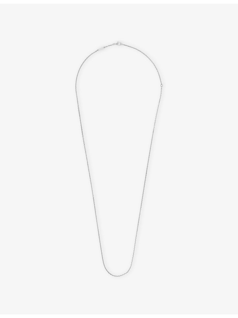 Van Cleef & Arpels rhodium-plated white gold trace chain necklace, UK version