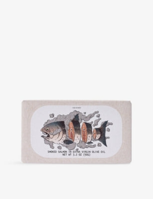 Jose Gourmet smoked salmon in extra virgin olive oil 90g, imported from the UK