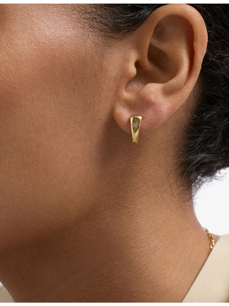 Astley Clarke heart crystal huggie earrings, UK version