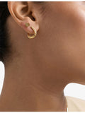 Astley Clarke hoop earrings with white sapphires, 15mm - British product