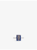 Poubel sterling silver enamel passport charm 2.5cm - British product