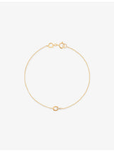 selfridges Astrid & Miyu Hardware 14ct Yellow Gold and Lab Grown Pavé Diamond Bracelet- Buy online at McGrocer