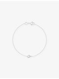 Astrid & Miyu 14ct white gold pavé diamond bracelet (British brand)