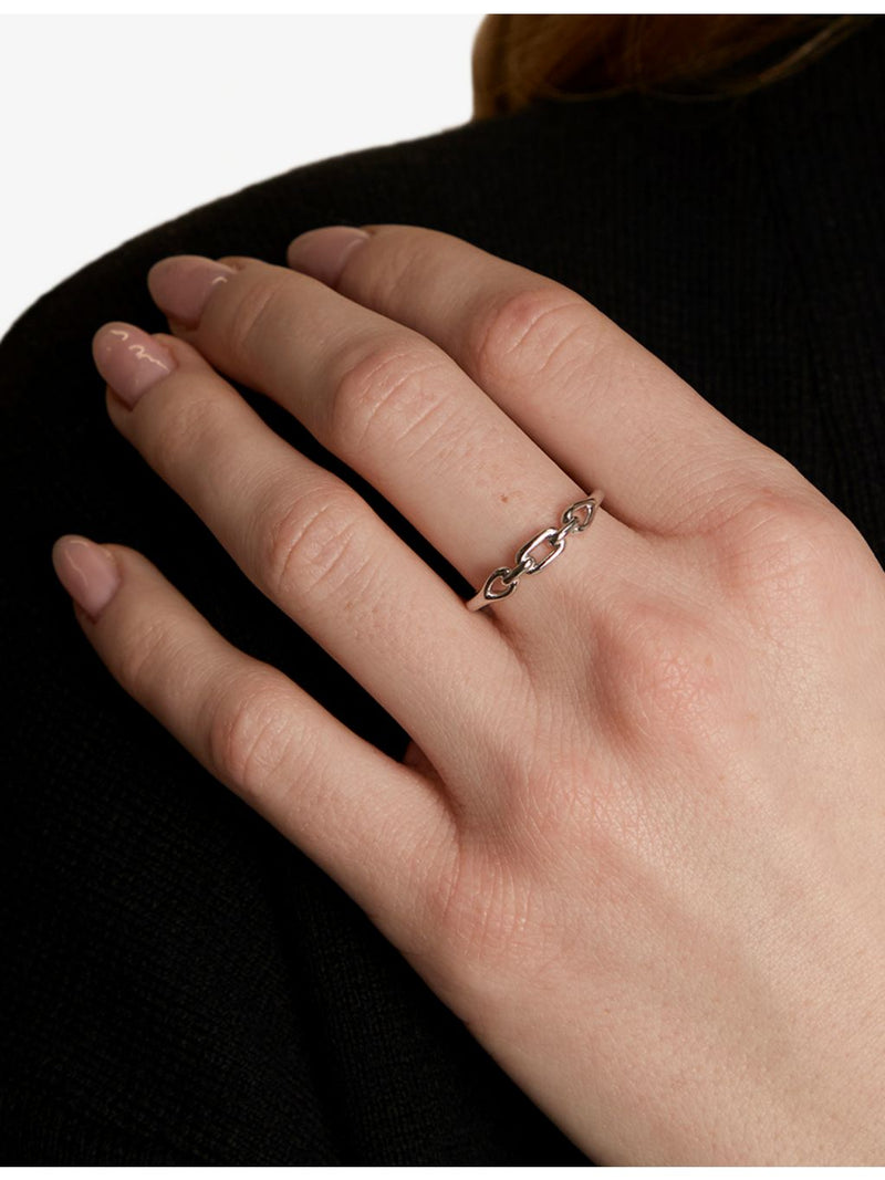 Astrid & Miyu rhodium-plated sterling-silver ring, UK version