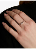 Astrid & Miyu rhodium-plated sterling-silver ring, UK version