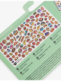 OMY French Baguette sticker sheet with holographic designs - British product