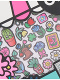 OMY flower sticker sheet with 100 vinyl stickers, imported from the UK