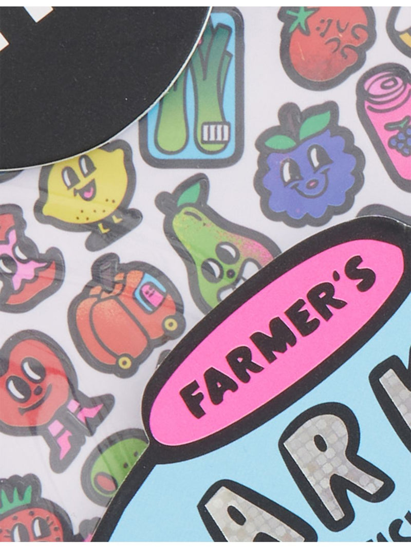 OMY Food Market sticker sheet with 100 assorted stickers, UK version