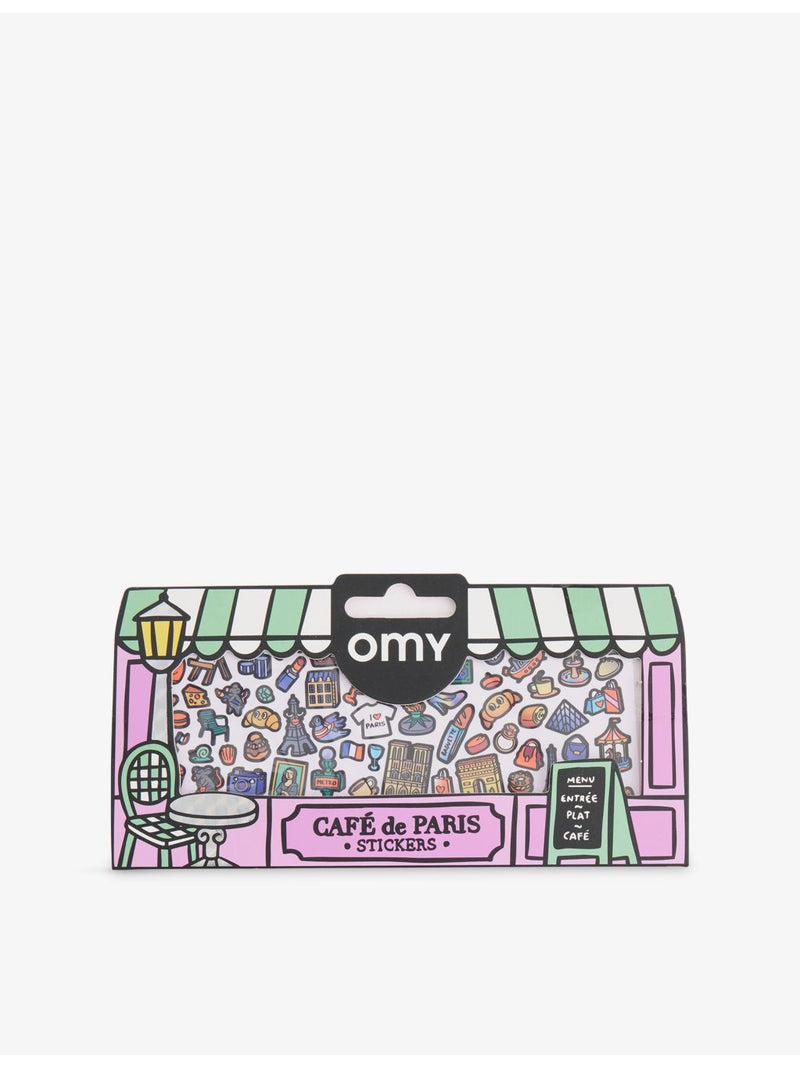 OMY Paris sticker sheet with 100 assorted stickers (British brand)
