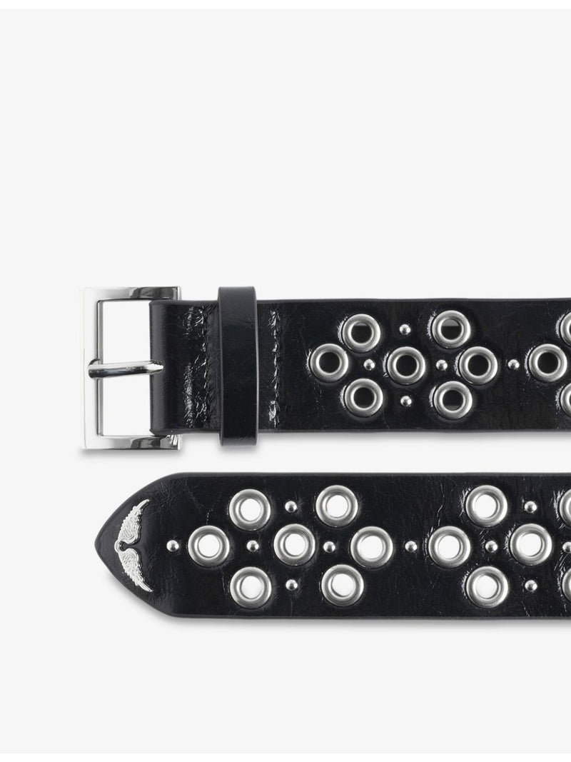 Zadig&Voltaire Starlight Eyelets leather belt (British brand)