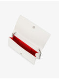 Christian Louboutin rose-embroidered silk clutch bag - British product
