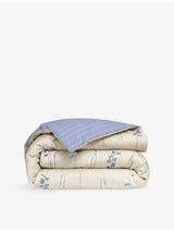 selfridges BOSS Azure Mist Double Cotton Duvet Cover- Buy online at McGrocer