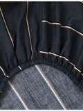 BRay striped cotton single fitted sheet, UK version