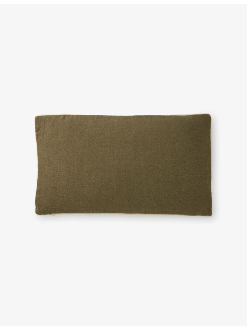 BOSS linen cushion cover with logo embroidery 55cm x 31cm (British brand)