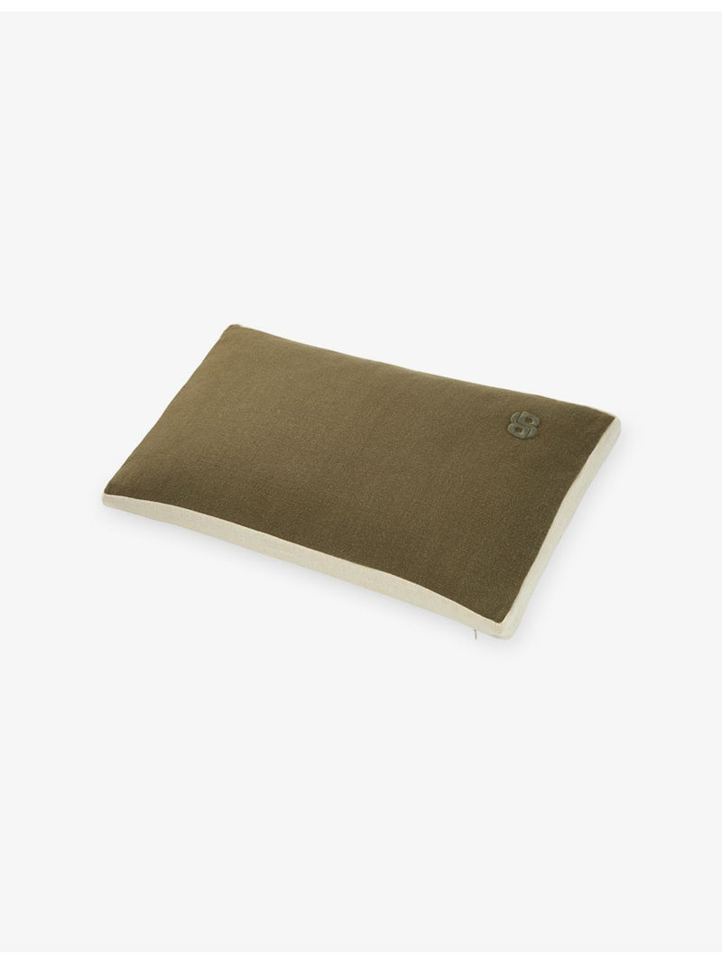 BOSS linen cushion cover with logo embroidery 55cm x 31cm (British brand)