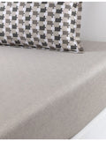 BOSS Lucio cotton-sateen fitted sheet (British brand)